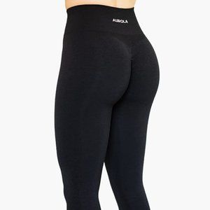 AUROLA Intensify Seamless Scrunch Tights - Black - Size L